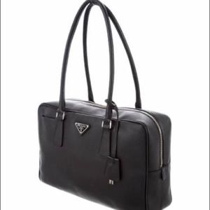 Prada Saffiano Lux Bowler Bag